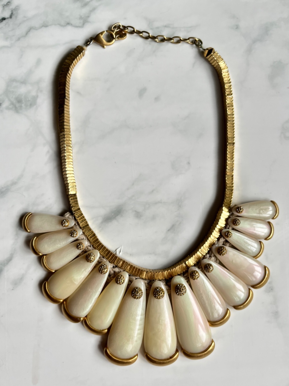 Pearl-Effect Ivory Statement Necklace by LOFT